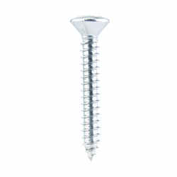 HILLMAN 12 x 1-1/2 in. L Phillips Oval Head Stainless Steel Sheet Metal Screws 100 per box