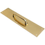 Ace 3-1/2 in. H x 15 in. L Bright Brass Brass Plate