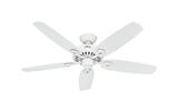 Hunter Fan Builder Elite 52 in. 5 blade Indoor Snow White Ceiling Fan