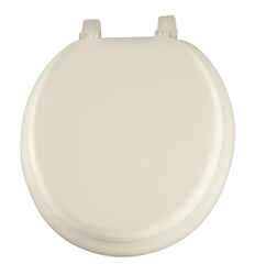 Mayfair Round Bone Vinyl Cushioned Toilet Seat