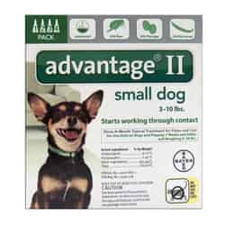 Bayer Advantage II Liquid Flea Drops Imidacloprid/Pyriproxyfen Dog 0.056 oz.