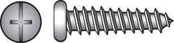 HILLMAN 10 x 3/4 in. L Pan Head Zinc-Plated Steel Sheet Metal Screws 100 per box Phillips/Slot