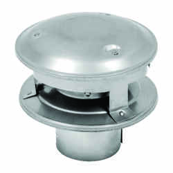 Selkirk 3 in. Dia. Galvanized and Stainless Steel Twist Lock Termination Cap
