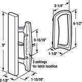 Prime-Line Wood/Brown Metal Outdoor Patio Door Handle Set