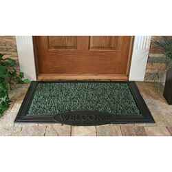 GrassWorx Evergreen Polyethylene/Rubber Nonslip Door Mat 36 in. L x 24 in. W