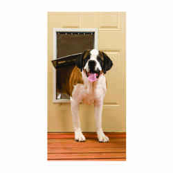 Petsafe Pet Door Extra-Large For Pets from 120-220 lb. 13-5/8 in. x 23 in. White Aluminum