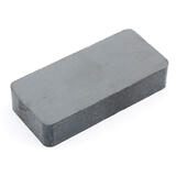 Master Magnetics 1.875 in. Ceramic Block Magnets 3 lb. pull 3.4 MGOe Black 2 pc.