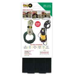 Wrap-It 1 in. W x 9 in. L Stretch Storage Straps 10 lb. 5 pk Black