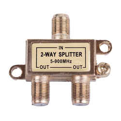 Monster Cable Just Hook It Up 2 Way Coax Splitter 75 Ohm 900 mHz 1