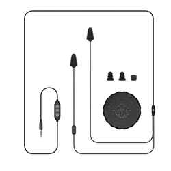 Plugfones Guardian Plus 26 dB Reusable Nylon/Silicone/Soft Foam 54 in. L Black Ear Plugs/Ear Ph