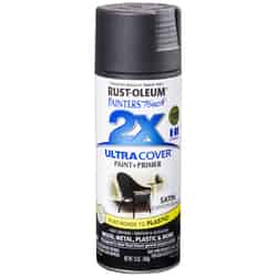 Rust-Oleum Painter's Touch Ultra Cover Satin Canyon Black 12 oz. Spray Paint