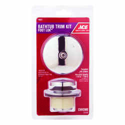 Ace Classic 1-Handle Chrome Plated Foot Lok Stop Bath Drain Trim Kit