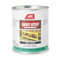 Ace Rust Stop Indoor and Outdoor Interior/Exterior Gloss Safety Green Rust Prevention Paint 1