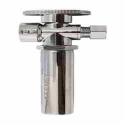 Keeney 5/8 in. CTS T X 3/8 in. S Compression Brass Shut-Off Valve with Water Hammer