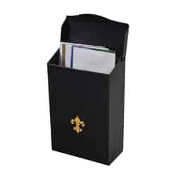 Gibraltar Mailboxes Gibraltar City Classic Wall-Mounted Black 3-1/4 in. W x 6-1/4 in. L x 6-1/4