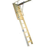 Louisville 8.9 ft. H X 22.5 in. W Wood Attic Ladder Type 1 350 lb. cap.