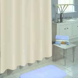 Excell 70 in. H x 72 in. W Solid Shower Curtain Liner Ecru