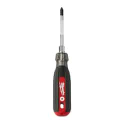 Milwaukee 3 in. Phillips #1 Screwdriver Chrome-Plated Steel 1 pc. Red Cushion Grip