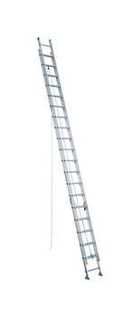 Werner 40 ft. H X 17.38 in. W Aluminum Extension Ladder Type II 225 lb