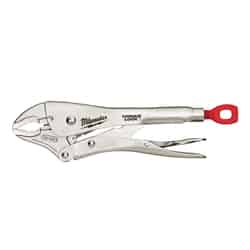 Milwaukee Torque Lock 10 in. Forged Alloy Steel Curved Jaw Locking Pliers Silver 1 pk