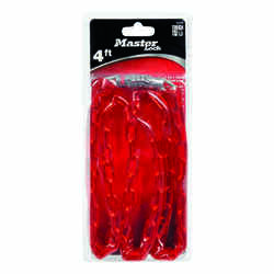 Master Lock 4 ft. L Steel Chain Lock 1 each 4-Dial Combination