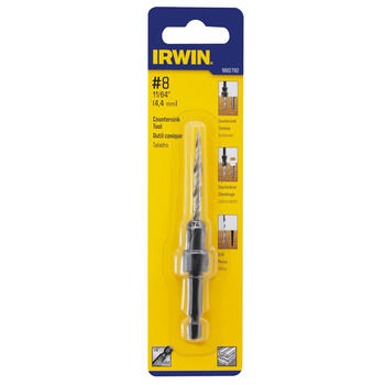 Irwin 11/64 in. Dia. High Speed Steel Countersink Quick-Change Hex Shank 1 pc. 1/4 in.