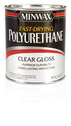 Minwax Gloss Clear Fast-Drying Polyurethane 1 qt