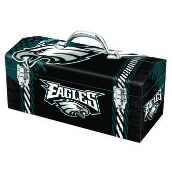 Sainty International 16.25 in. Steel Philadelphia Eagles Art Deco Tool Box 7.75 in. H x 7.1 in.