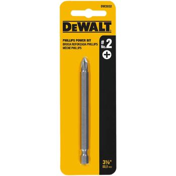 DeWalt #2 in. x 3-1/2 in. L Screwdriver Bit Heat-Treated Steel 1 pc. Phillips