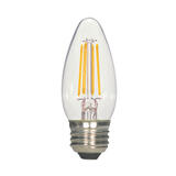 Satco LED Filament C11 E26 (Medium) LED Bulb Warm White 40 Watt Equivalence 1 pk