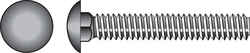 HILLMAN 1/4 Dia. x 1 in. L Hot Dipped Galvanized Steel Carriage Bolt 100 pk