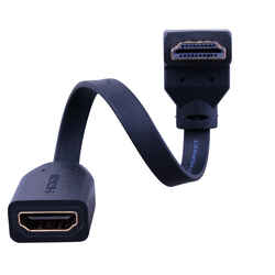 Vanco Just Hook It Up Flat Bottom HDMI Angle Adapter 1 pk
