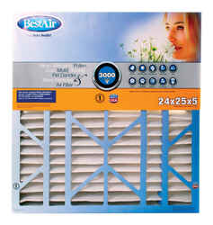 BestAir 24 in. W X 25 in. H X 5 in. D 13 MERV Pleated Air Filter