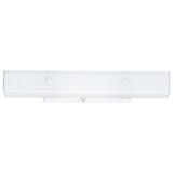 Westinghouse 2 Bathroom Channel Fixture Wall Mount White