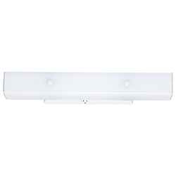 Westinghouse 2 Bathroom Channel Fixture Wall Mount White
