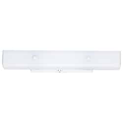 Westinghouse 2 Bathroom Channel Fixture Wall Mount White