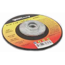 Forney 4-1/2 in. Dia. x 5/8 in. x 1/8 in. thick Aluminum Oxide Metal Grinding Wheel 13580 rpm
