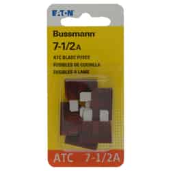 Bussmann 7.5 amps ATC Blade Fuse 5 pk