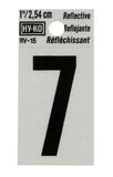 Hy-Ko 1 in. Vinyl 7 Number Self-Adhesive Black Reflective