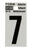 Hy-Ko 1 in. Vinyl 7 Number Self-Adhesive Black Reflective