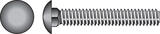 HILLMAN 3/8 Dia. x 4-1/2 in. L Zinc-Plated Steel Carriage Bolt 50 pk