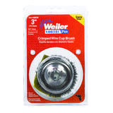 Weiler 1/4 in. in. x 0.014 in. Dia. Coarse Steel Crimped Wire Cup Brush 1 pc.