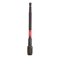 Milwaukee SHOCKWAVE 6 in. Alloy Steel Impact Magnetic Locking Bit Holder Hex Shank 1/4 in. 1 pc