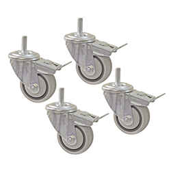 Kreg Tool 3 in. Dia. Swivel Rubber Caster 150 lb. capacity 4 pk