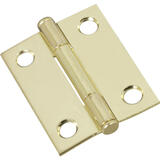 National Hardware 1.56 in. W x 2 in. L Brass Steel Cabinet Hinge 2 pk