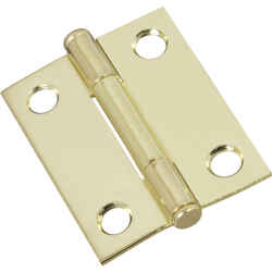 National Hardware 1.56 in. W x 2 in. L Brass Steel Cabinet Hinge 2 pk