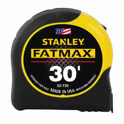 Stanley FatMax 1.25 in. W x 30 ft. L Tape Measure 1 pk Yellow