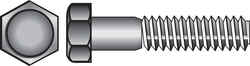 HILLMAN 5/16 in. Dia. x 3 in. L Zinc Plated Steel Hex Bolt 100 box