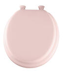 Mayfair Round Pink Vinyl Cushioned Toilet Seat