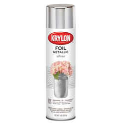 Krylon Foil High Gloss Silver Metallic Spray Paint 8 oz